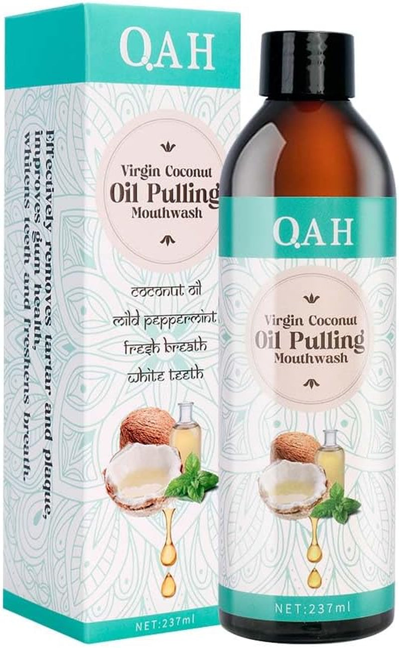 Coconut Oil Pulling for Teeth Therapy, 100% Natural Virgin Coconut Oil