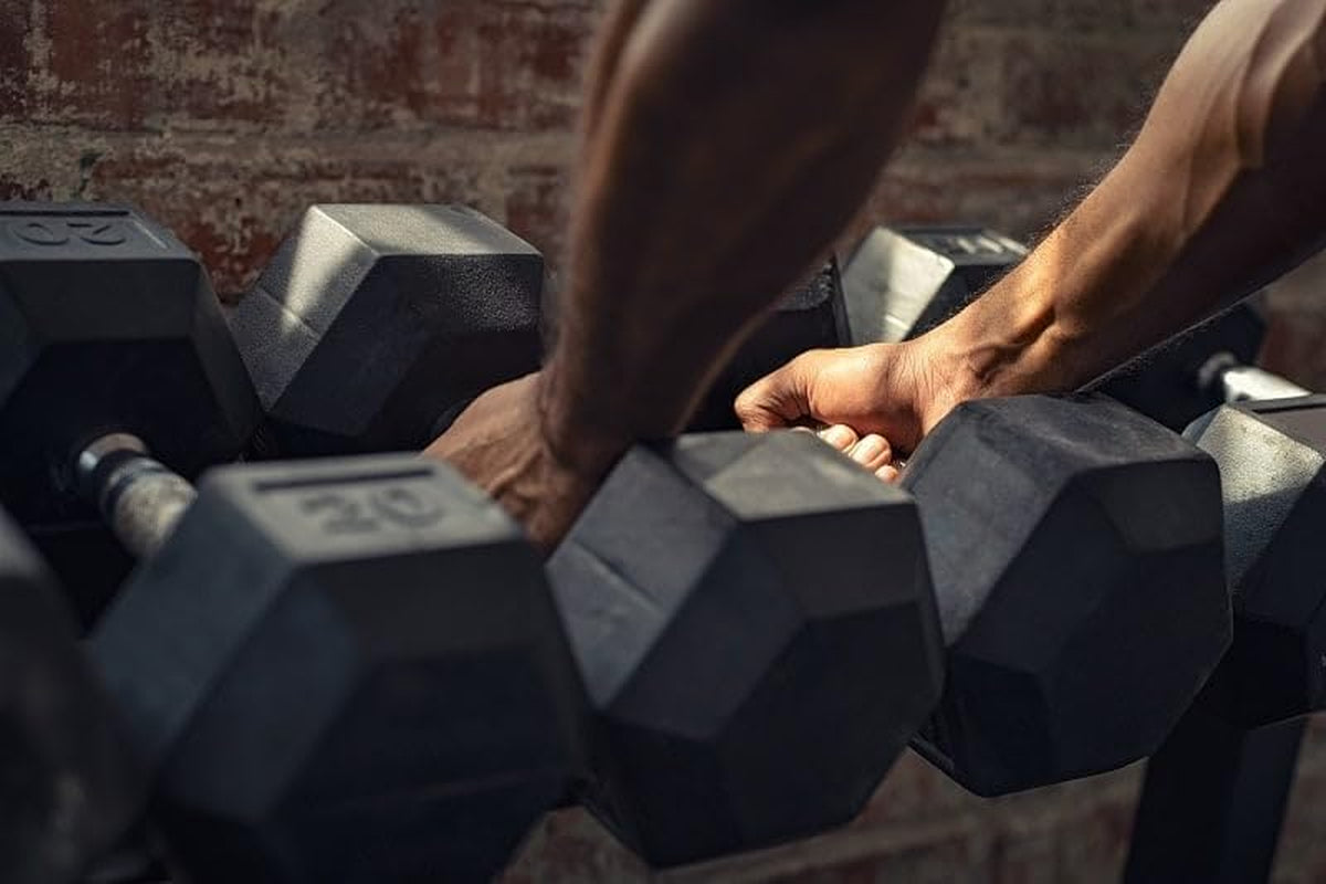 Rubber Encased Hex Dumbbell