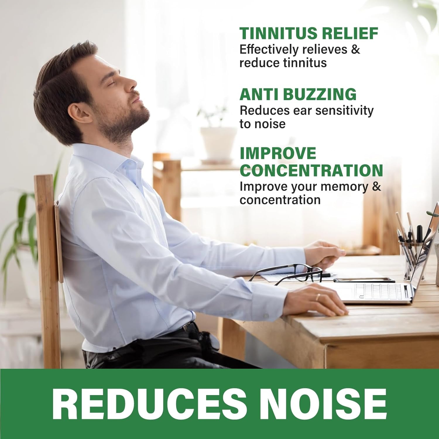 Tinnitus Relief for Ringing Ears, 60ML Natural Herbal Tinnitus 