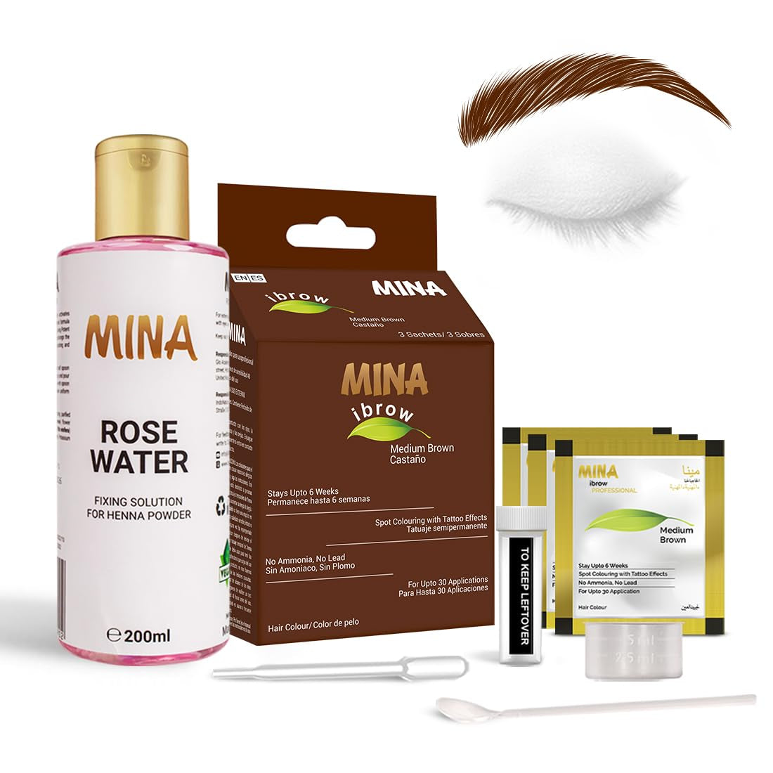 Tint Kit Dark Brown | Natural Spot Coloring Brow Tinting Powder