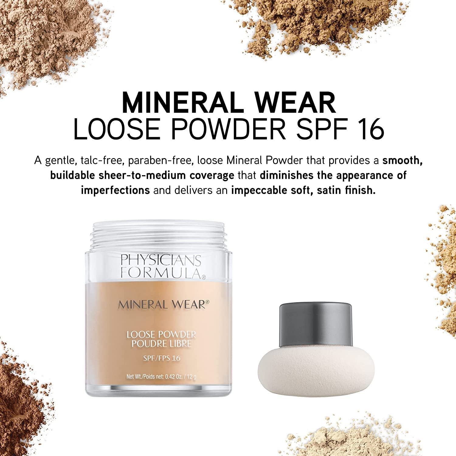 Mineral Wear Talc-Free Loose Powder Creamy Natural, Dermatologist Tested