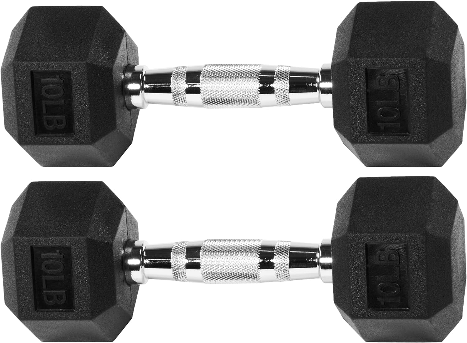 Rubber Encased Hex Dumbbell