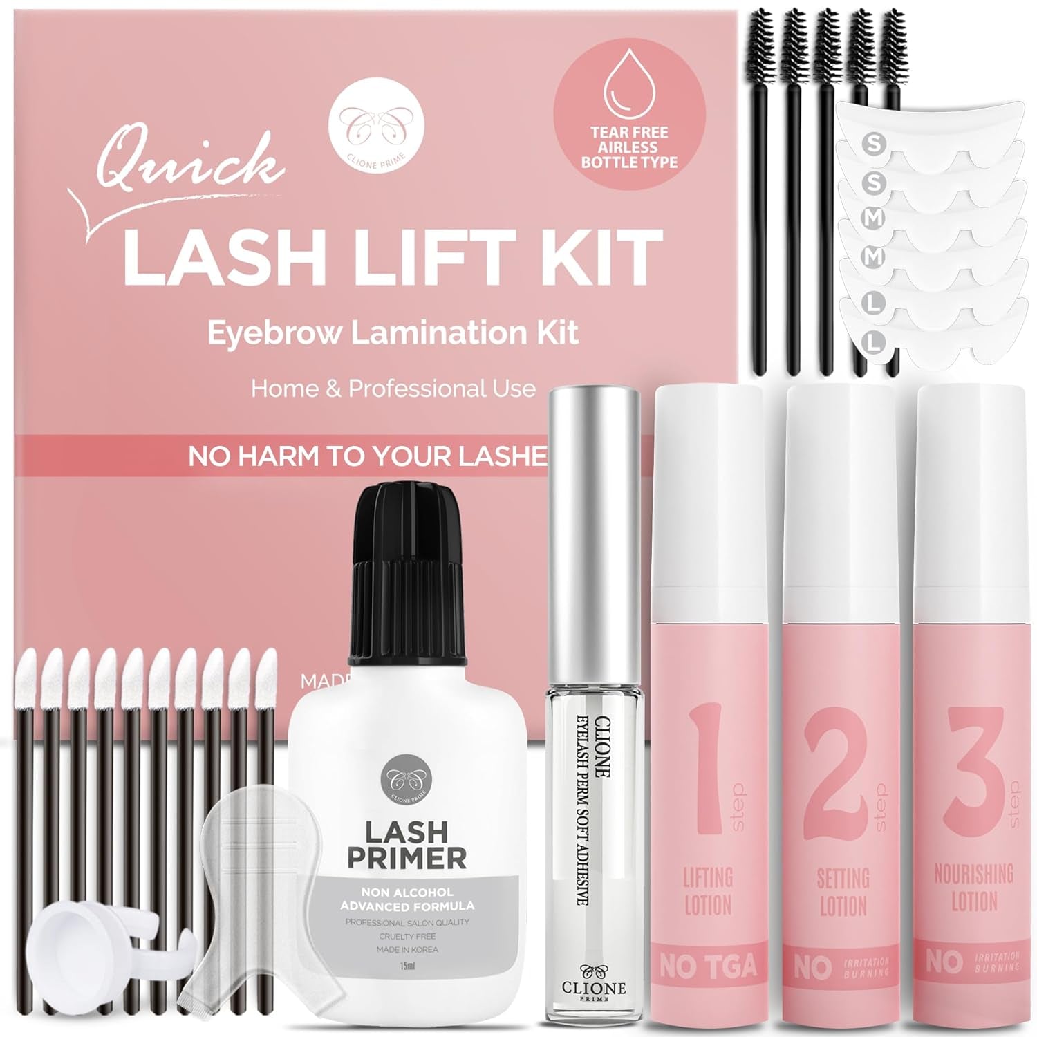 Lash Lift Kit - Eyebrow Lamination 5 Applications Kit Home