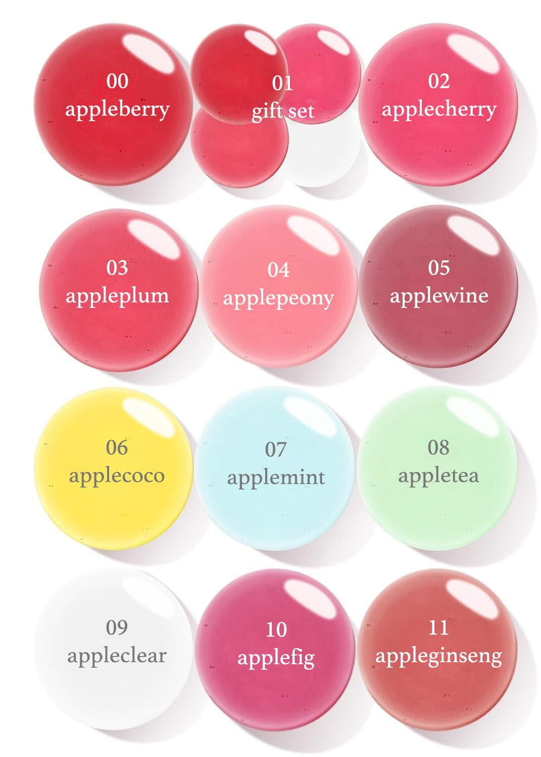 Korean Lip Oil - Appleberry | Lip Stain, Gift, Long-Lasting, Moisturizing