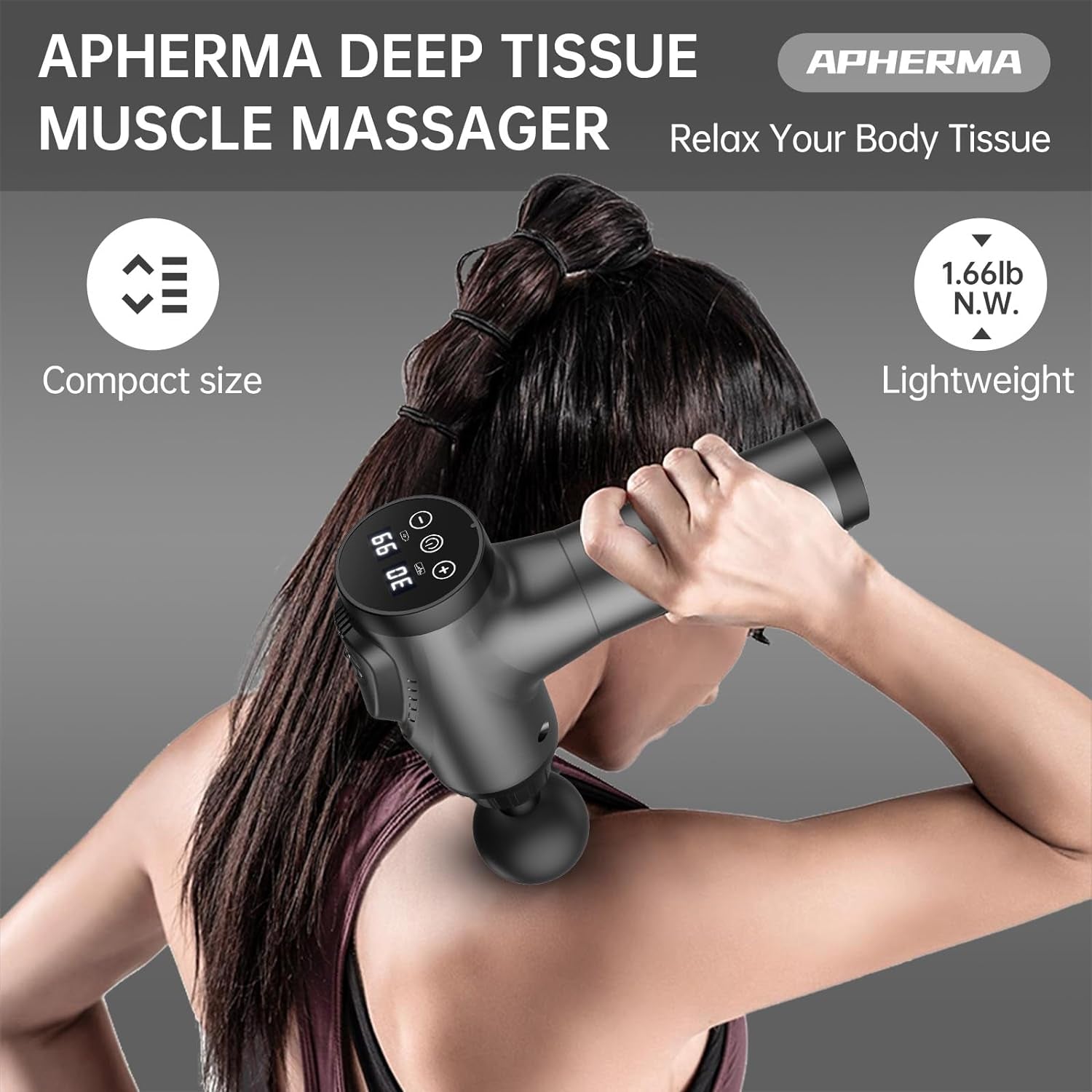 Massage Gun, Muscle Massage Gun for Athletes Handheld Electric Deep 
