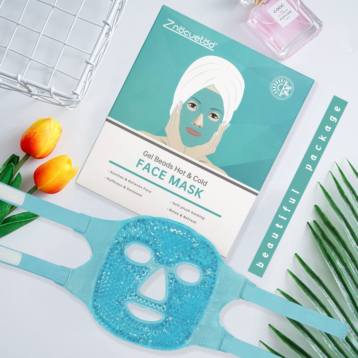 Cold Face Eye Mask Ice Pack Reduce Face Puff, Dark Circles