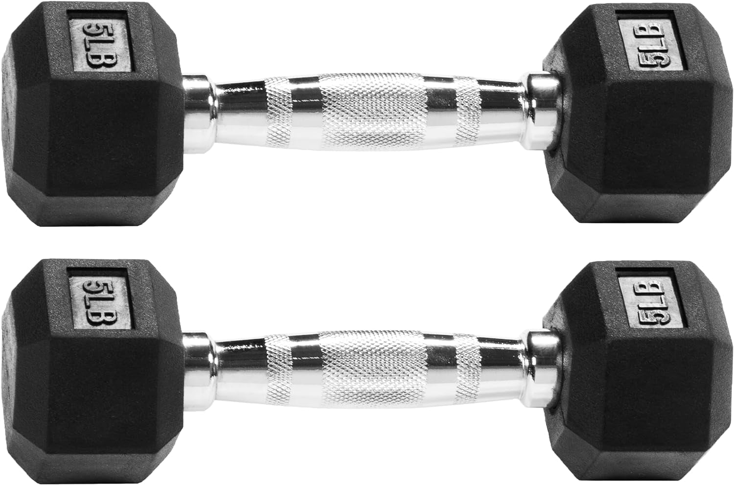 Rubber Encased Hex Dumbbell