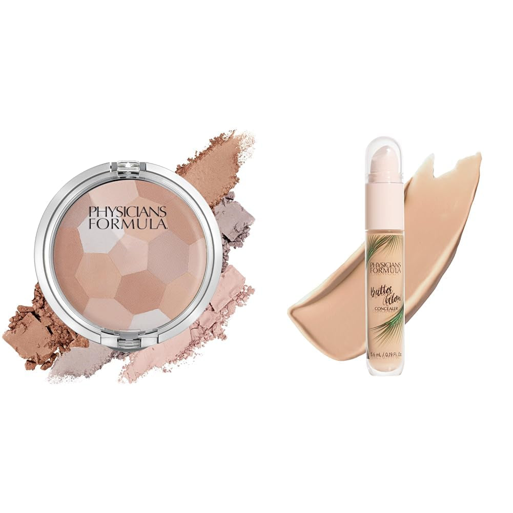 Setting Powder Palette Multi-Colored Pressed Finishing Powder Translucent