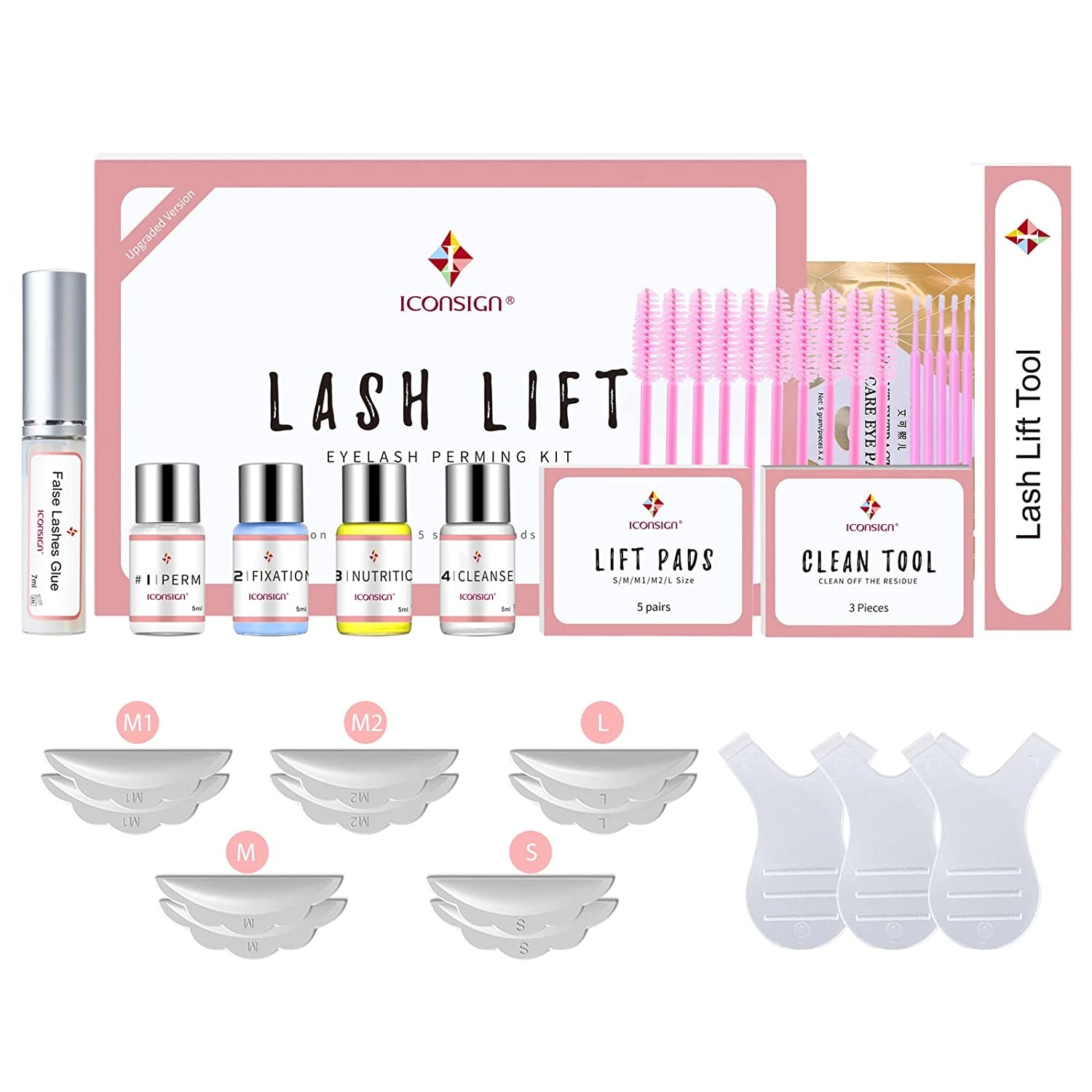 2024 Upgraded Lash Lift Kit, Professional Semi-Permanent Curling Eyelash 