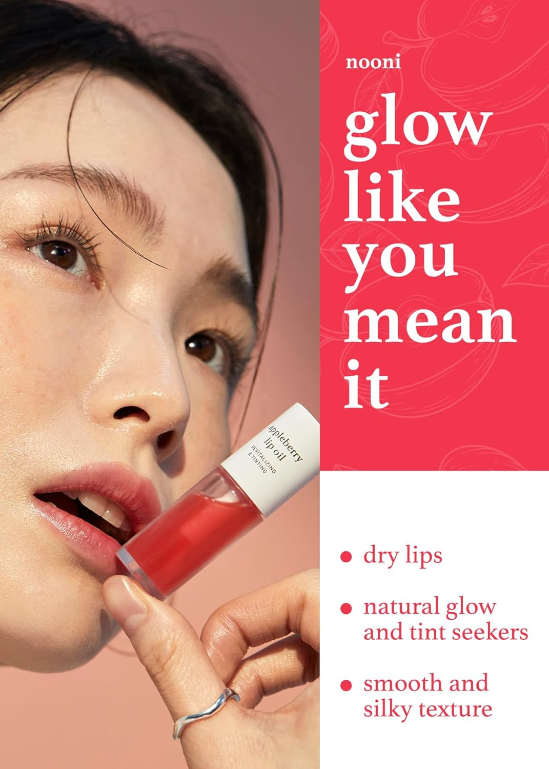 Korean Lip Oil - Appleberry | Lip Stain, Gift, Long-Lasting, Moisturizing