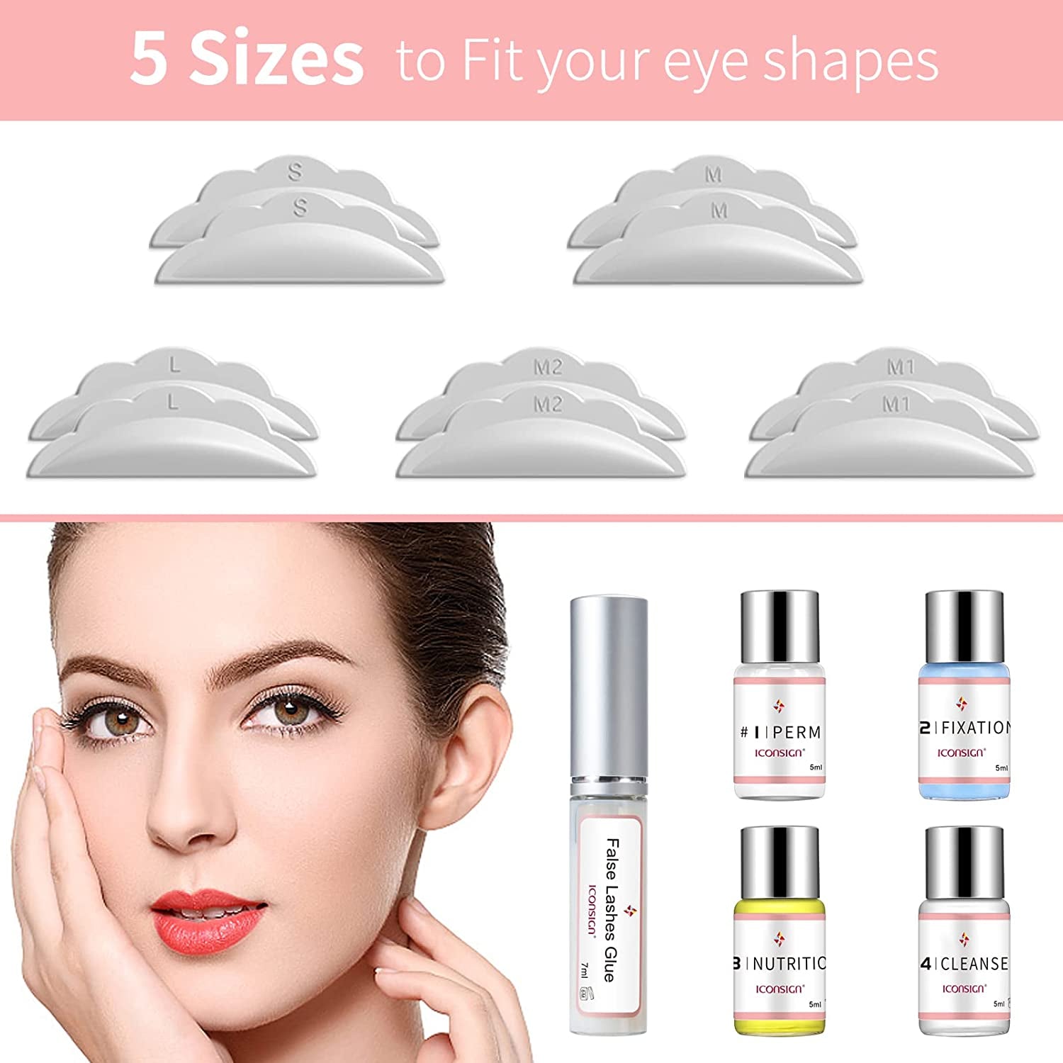 2024 Upgraded Lash Lift Kit, Professional Semi-Permanent Curling Eyelash 