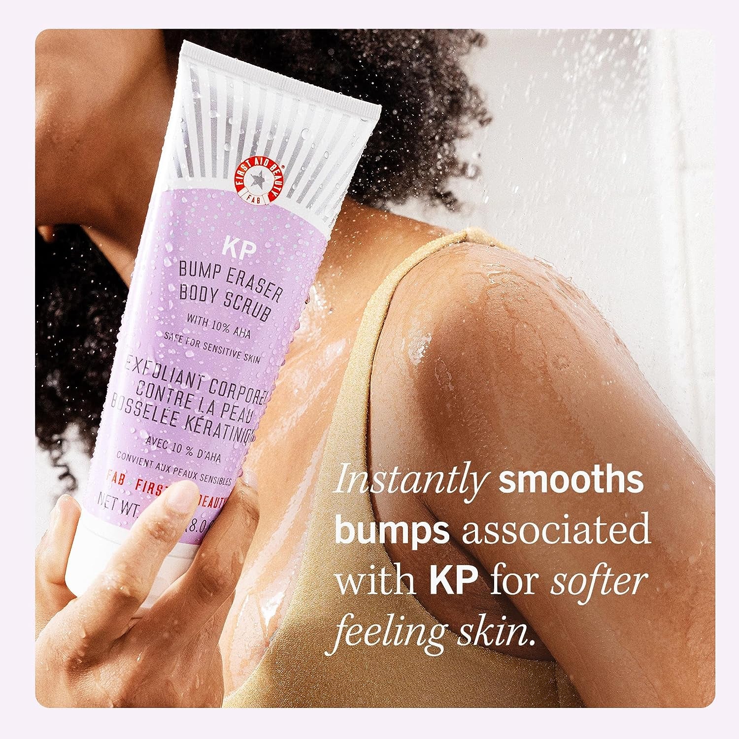 KP Bump Eraser Body Scrub Exfoliant for Keratosis Pilaris with 10% AHA 2 Oz.