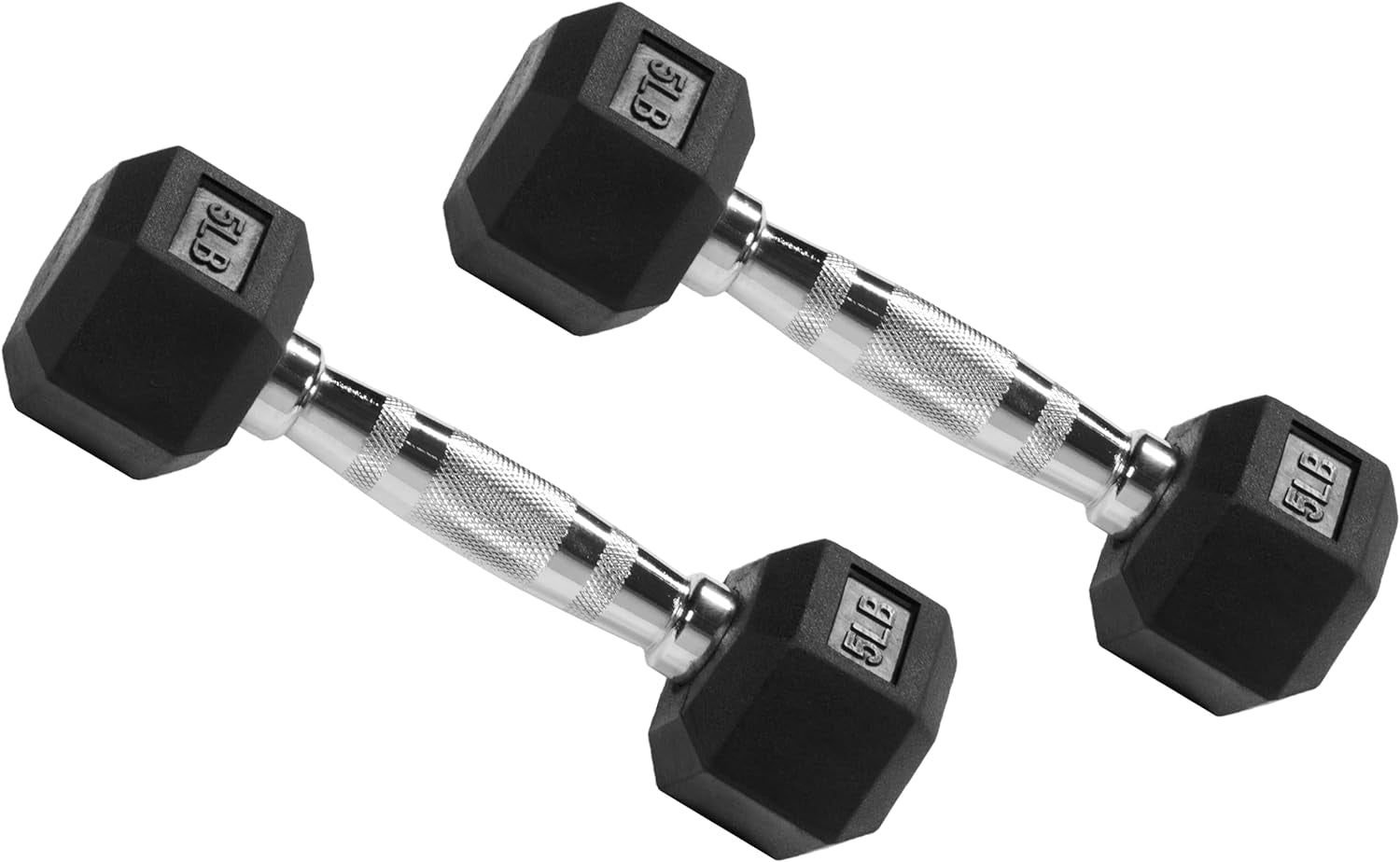 Rubber Encased Hex Dumbbell