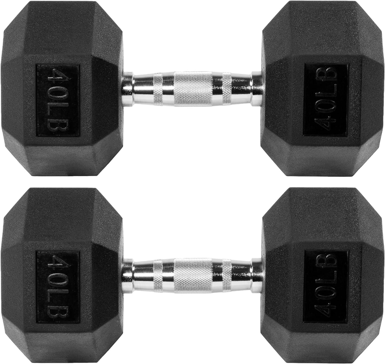 Rubber Encased Hex Dumbbell