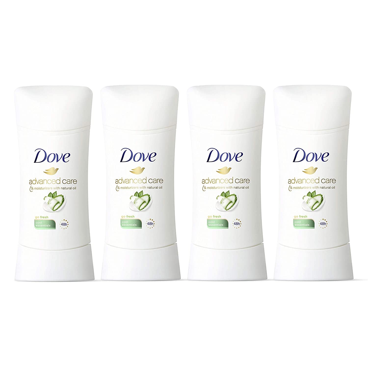 Advanced Care Antiperspirant Cool Essentials (Pack of 4) Deodorant for Women 