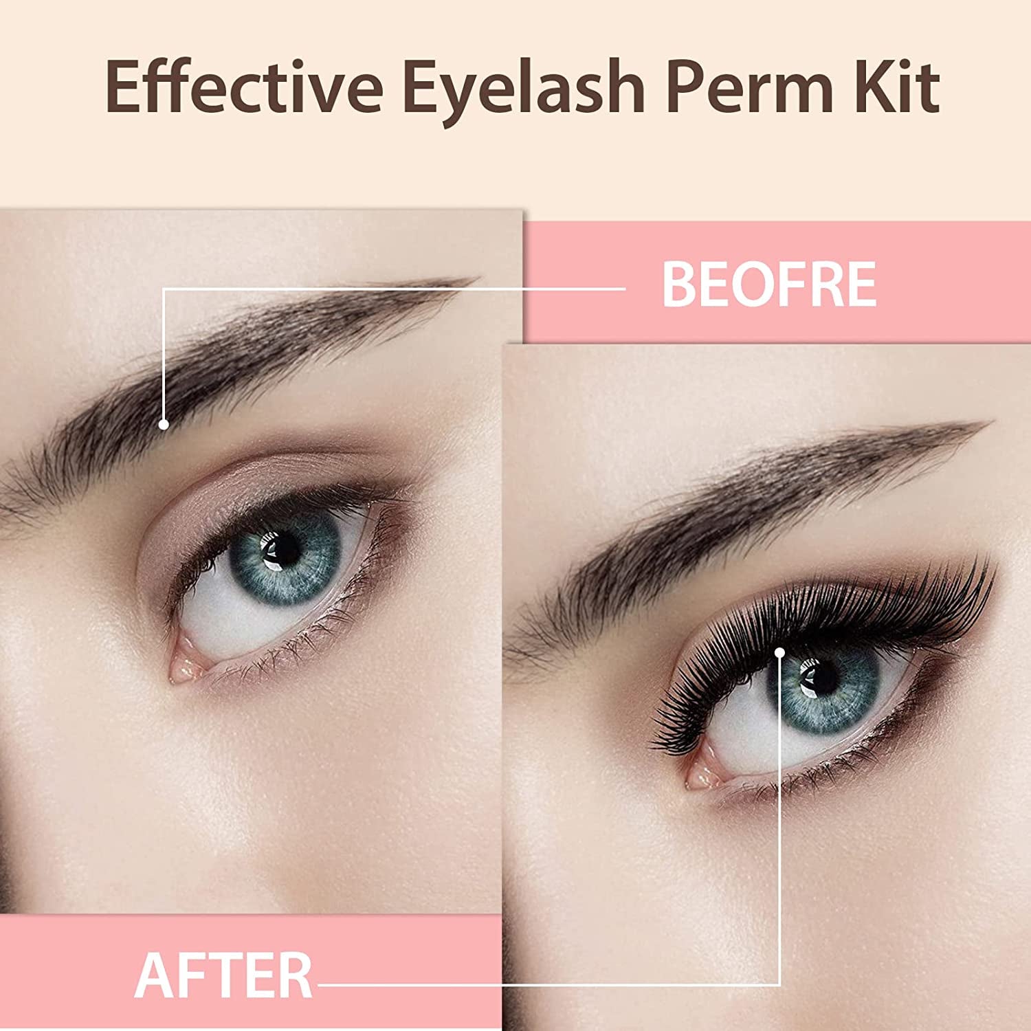 2024 Upgraded Lash Lift Kit, Professional Semi-Permanent Curling Eyelash 