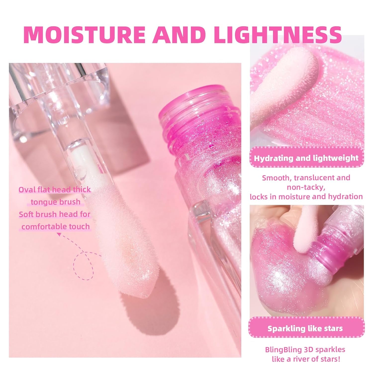 Magic Color Changing Moisturizing Lip Glow Oil Plumping Glimmer Glow Lipstick