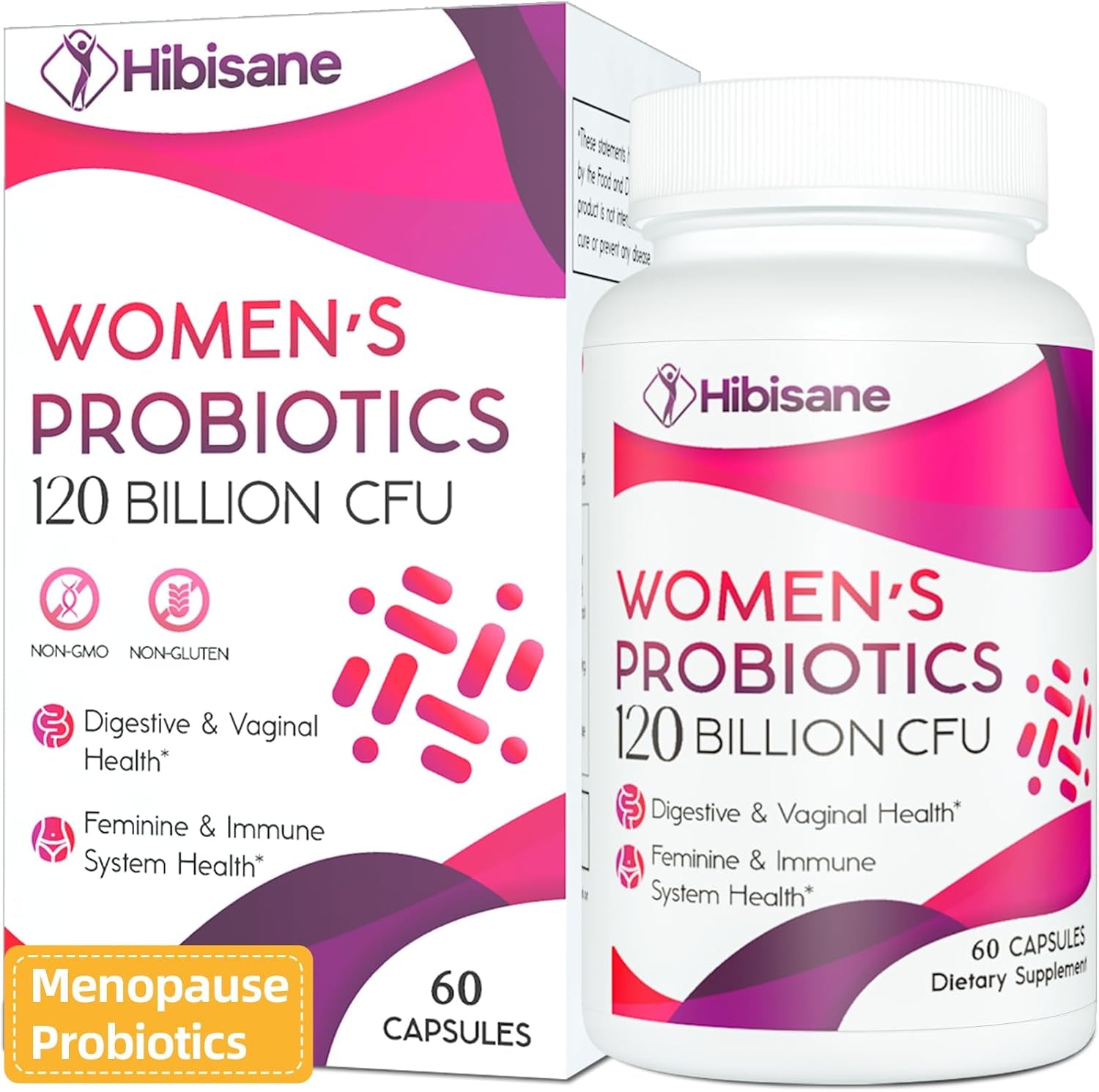 120 Billion CFU Probiotic - Menopause Support Probiotics for Women