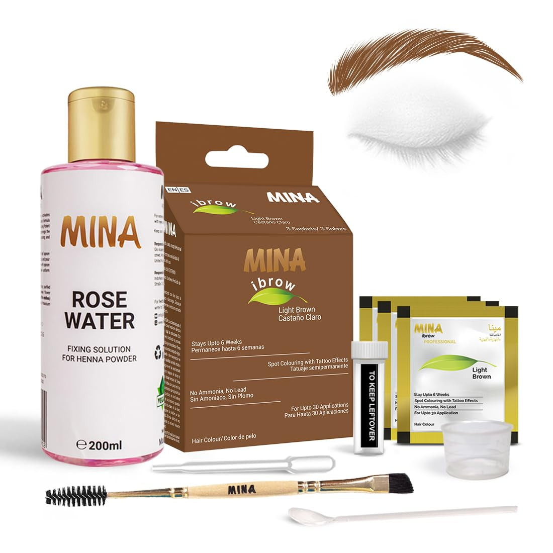 Tint Kit Dark Brown | Natural Spot Coloring Brow Tinting Powder