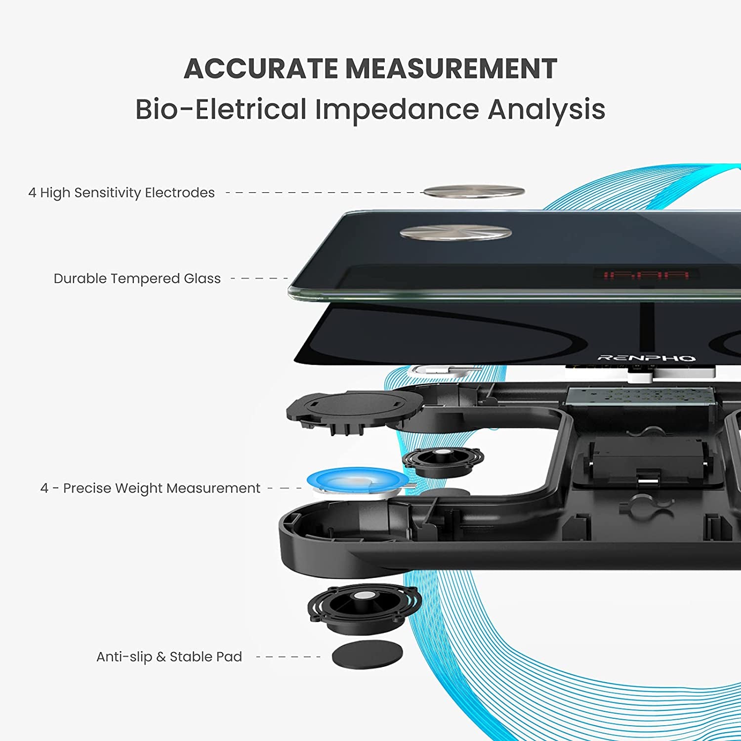 Smart Scale for Body Weight, Digital Bathroom Scale  Body Fat Scale