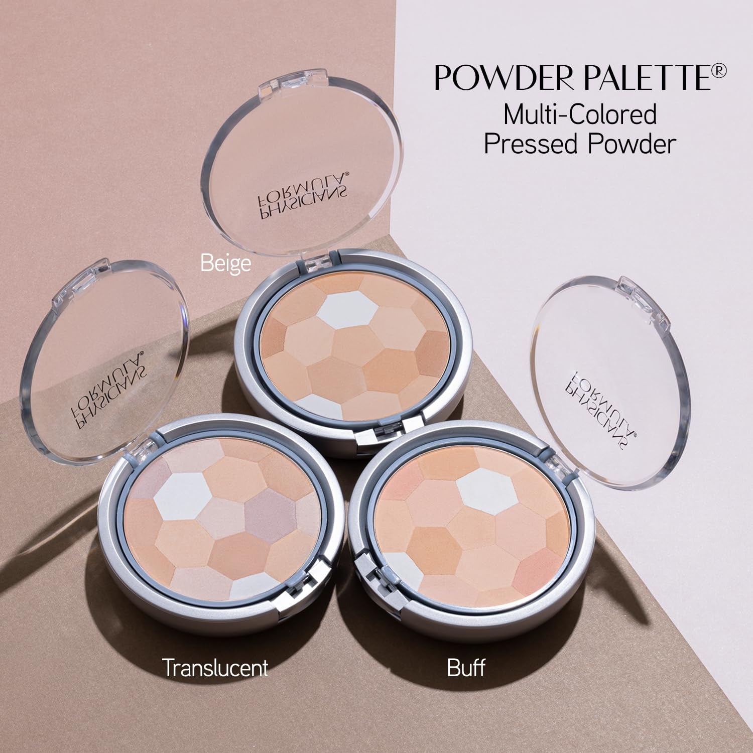 Setting Powder Palette Multi-Colored Pressed Finishing Powder Translucent