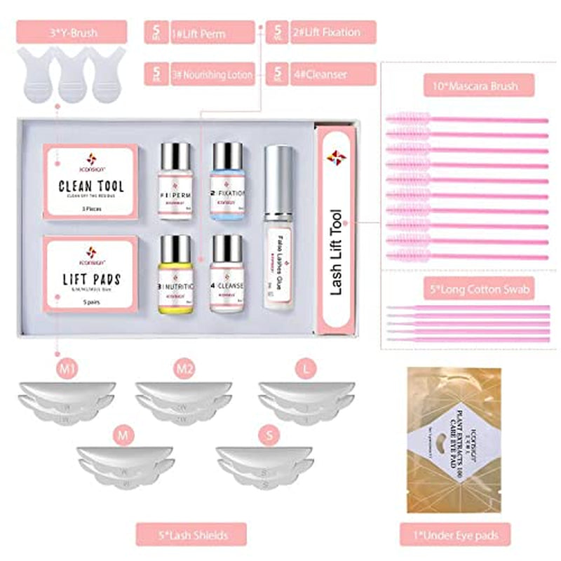 2024 Upgraded Lash Lift Kit, Professional Semi-Permanent Curling Eyelash 