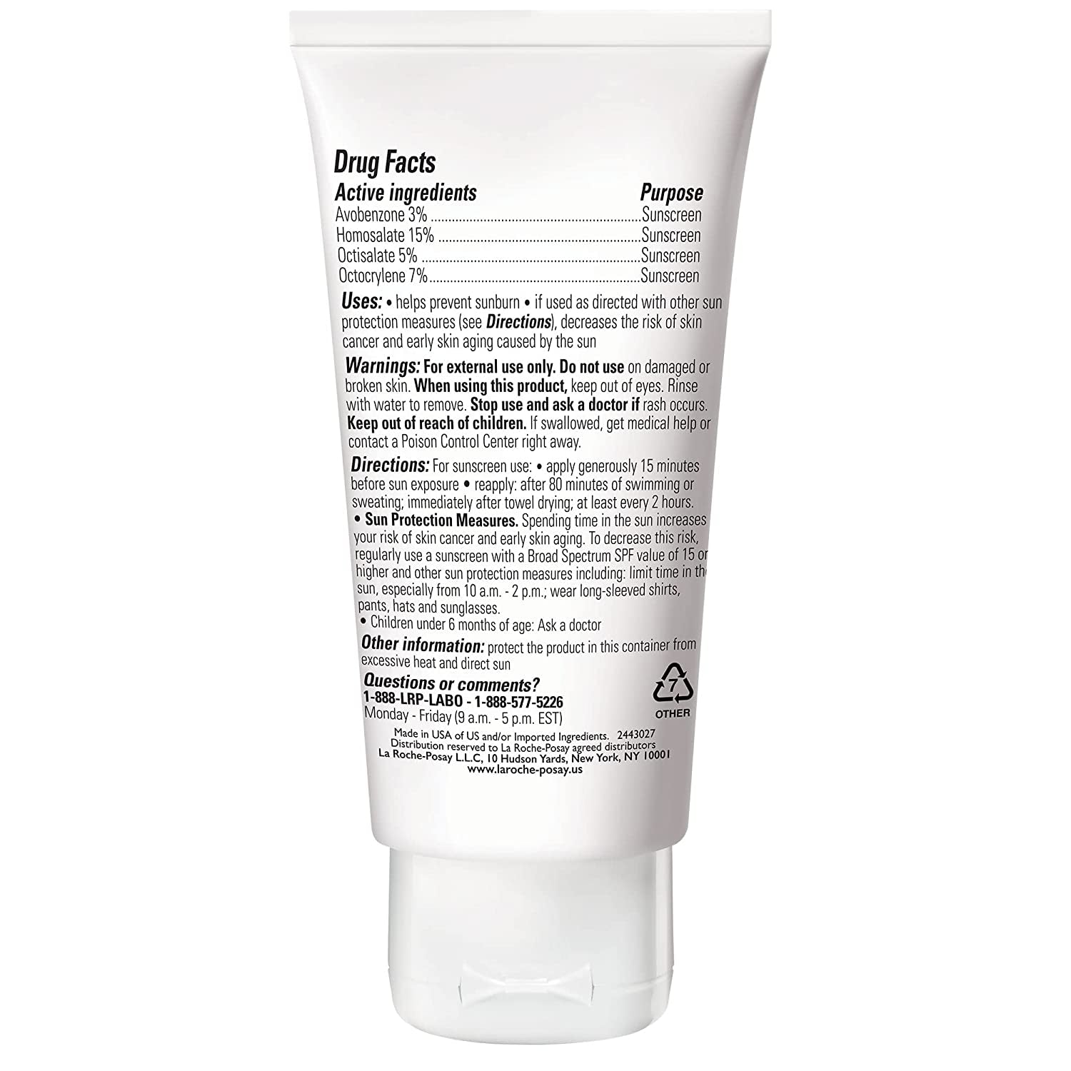 Anthelios Clear Skin Dry Touch Sunscreen SPF 60, Oil Free Face Sunscreen