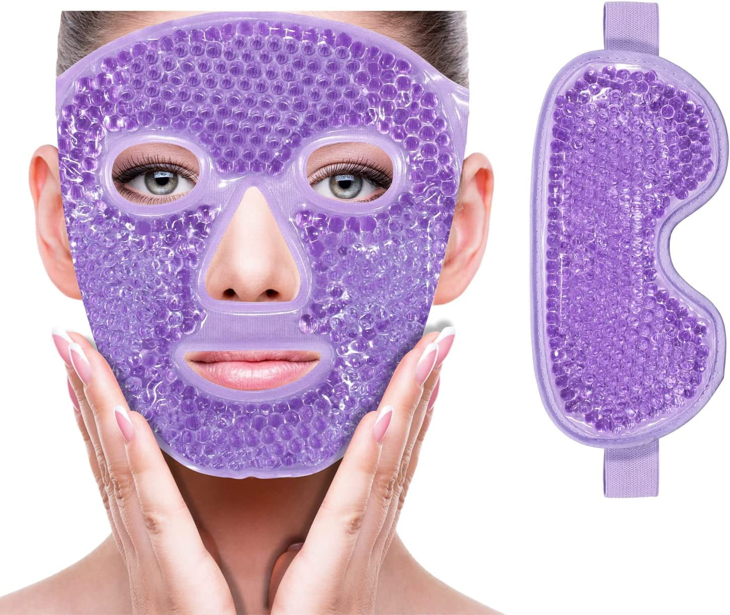 Cold Face Eye Mask Ice Pack Reduce Face Puff, Dark Circles